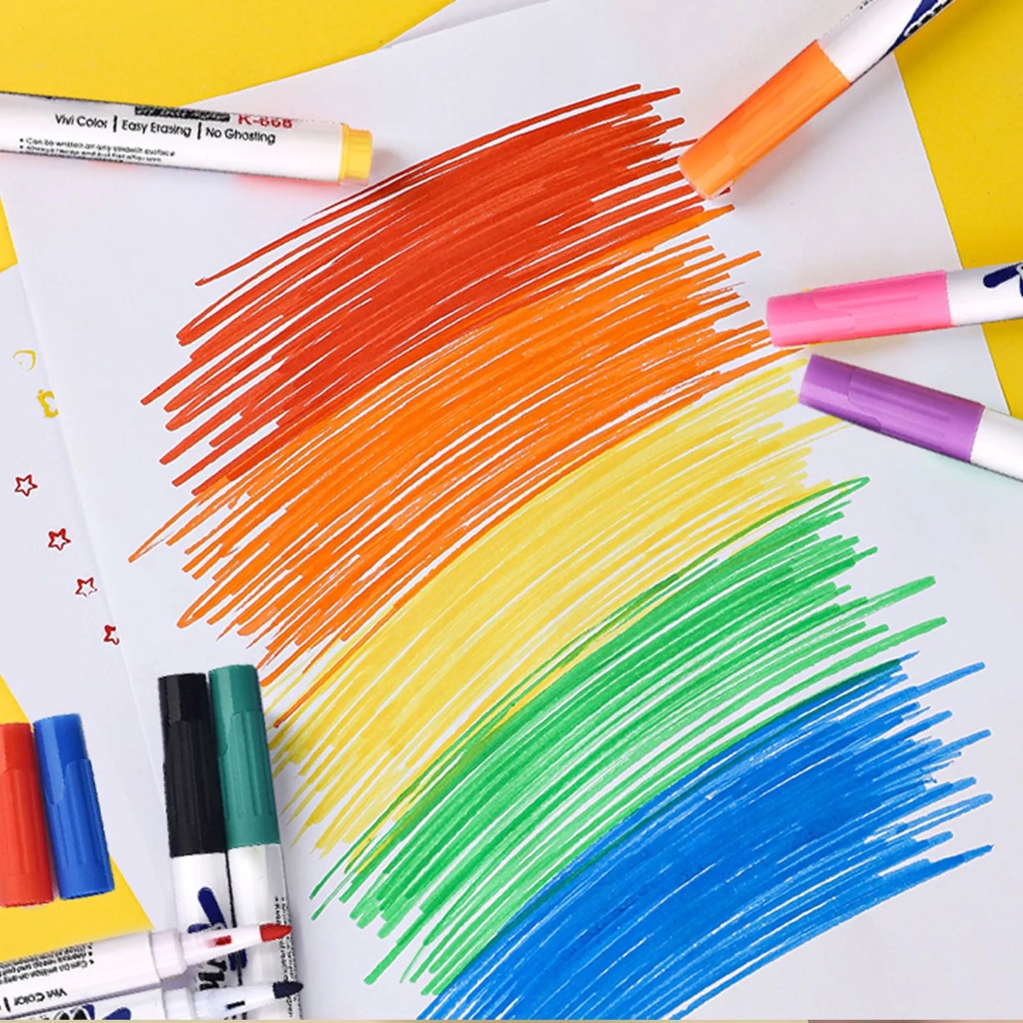 Kids' Creative Splash 8/12-Color Water Magic Pen Set: Float & Doodle Art Markers for Early Artistic Discovery