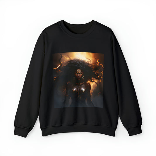 Sekhmet Egyptian goddess Heavy Blend™ Crewneck Sweatshirt