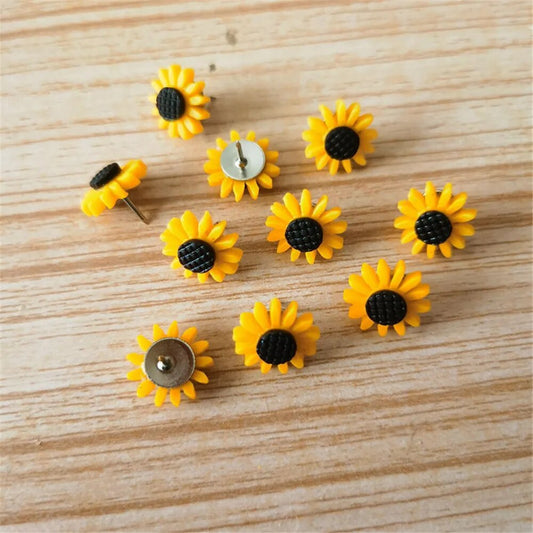 Sunflower push pins.