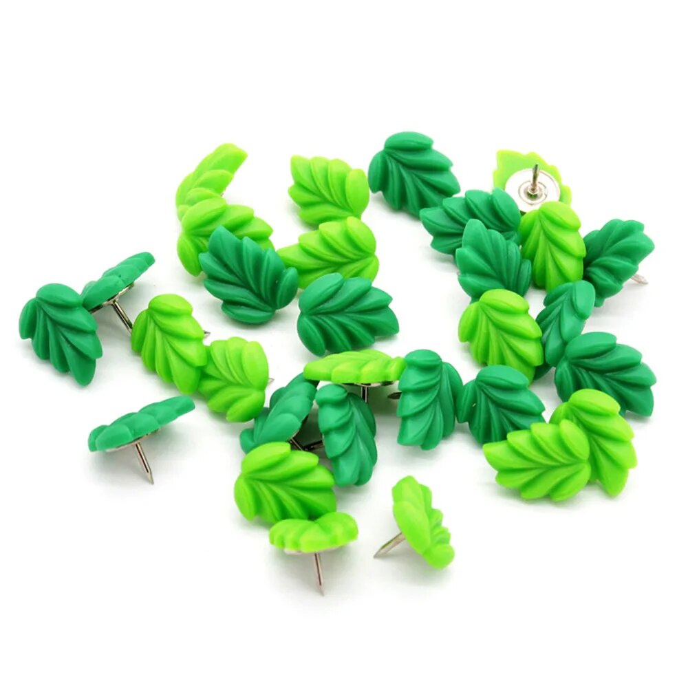 Leafy push pins 20pcs