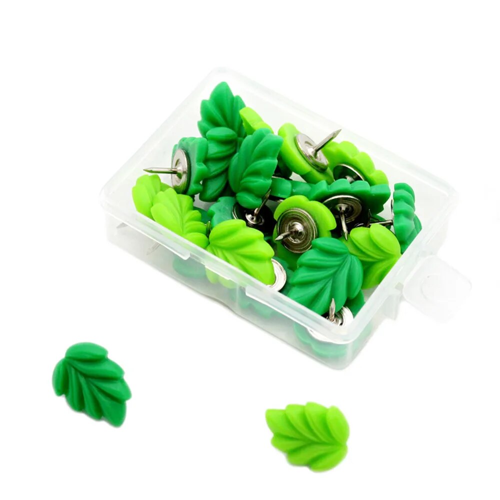 Leafy push pins 20pcs