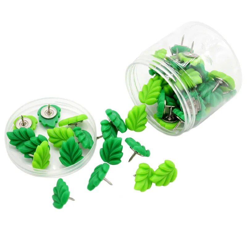 Leafy push pins 20pcs