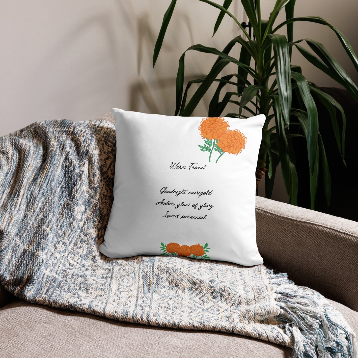 Marigold Girl Pillow