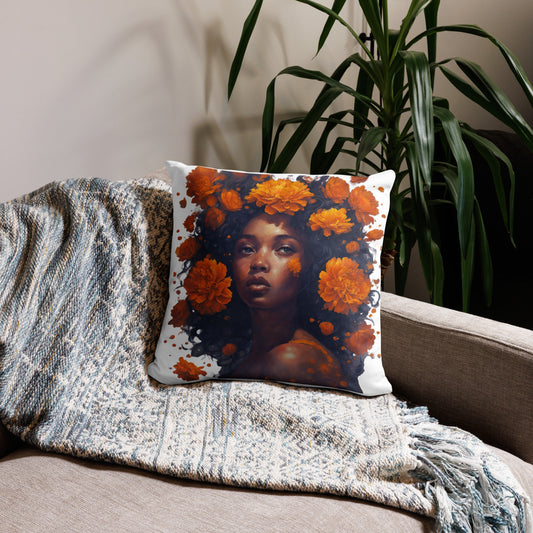 Marigold Girl Pillow