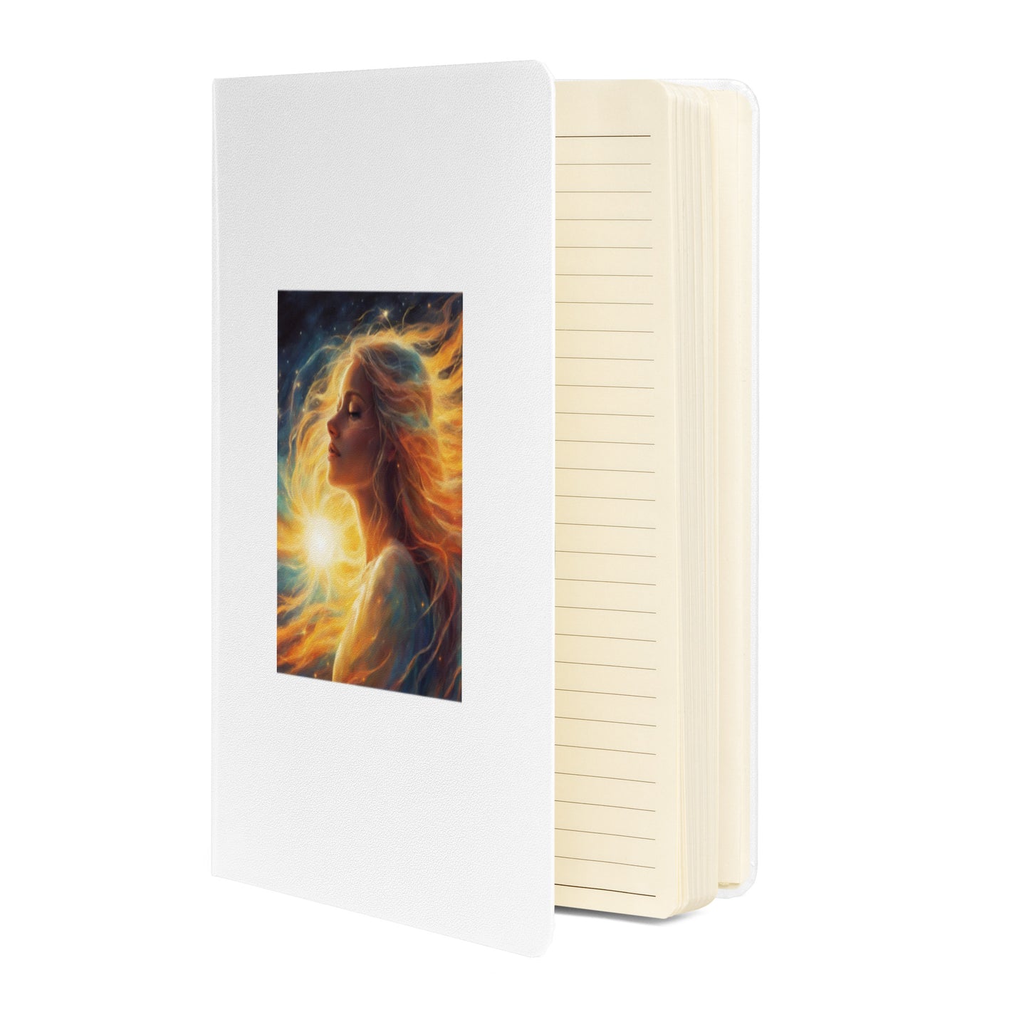 Glowing Girl Hardcover bound notebook