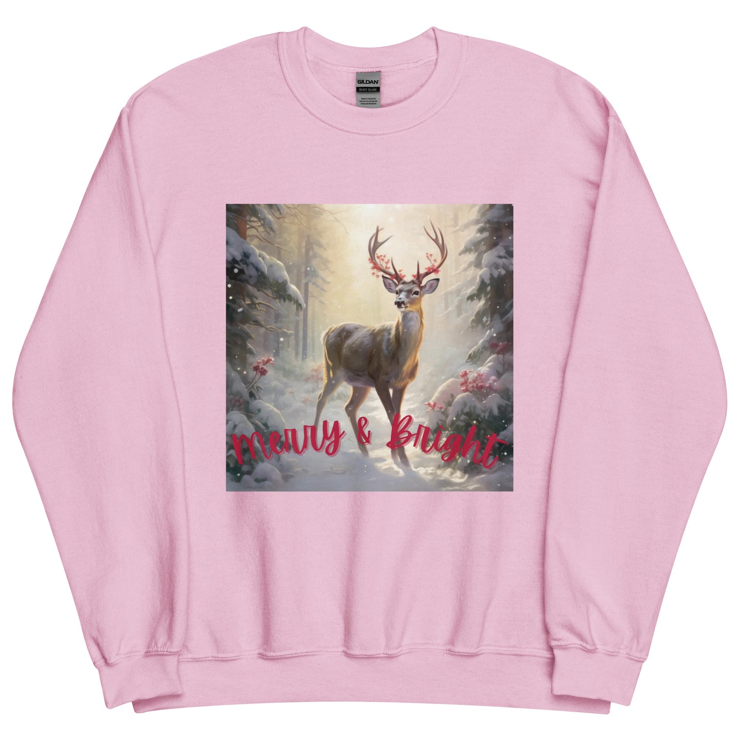 Reindeer Merry and Bright Christmas Sweatshirt