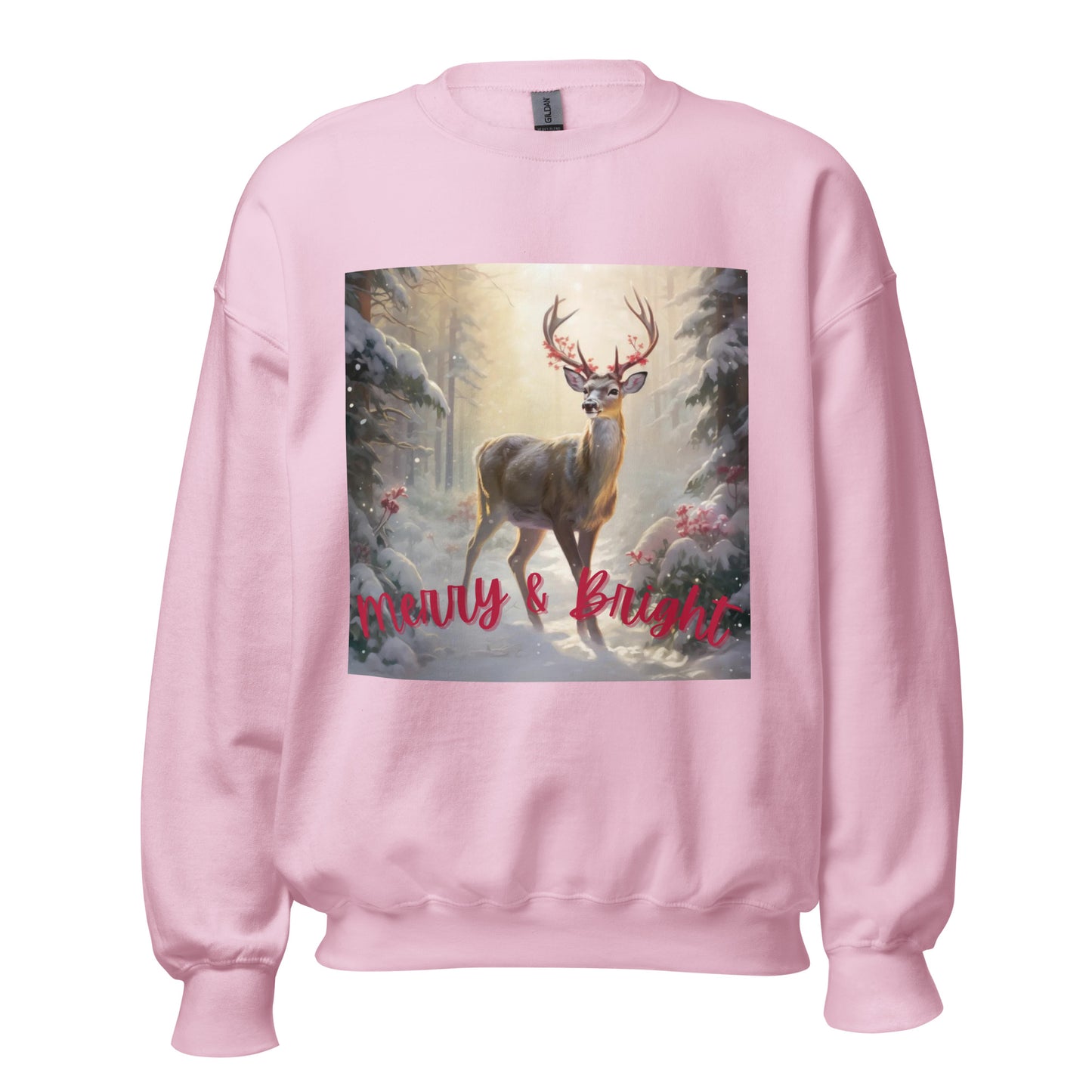 Reindeer Merry and Bright Christmas Sweatshirt