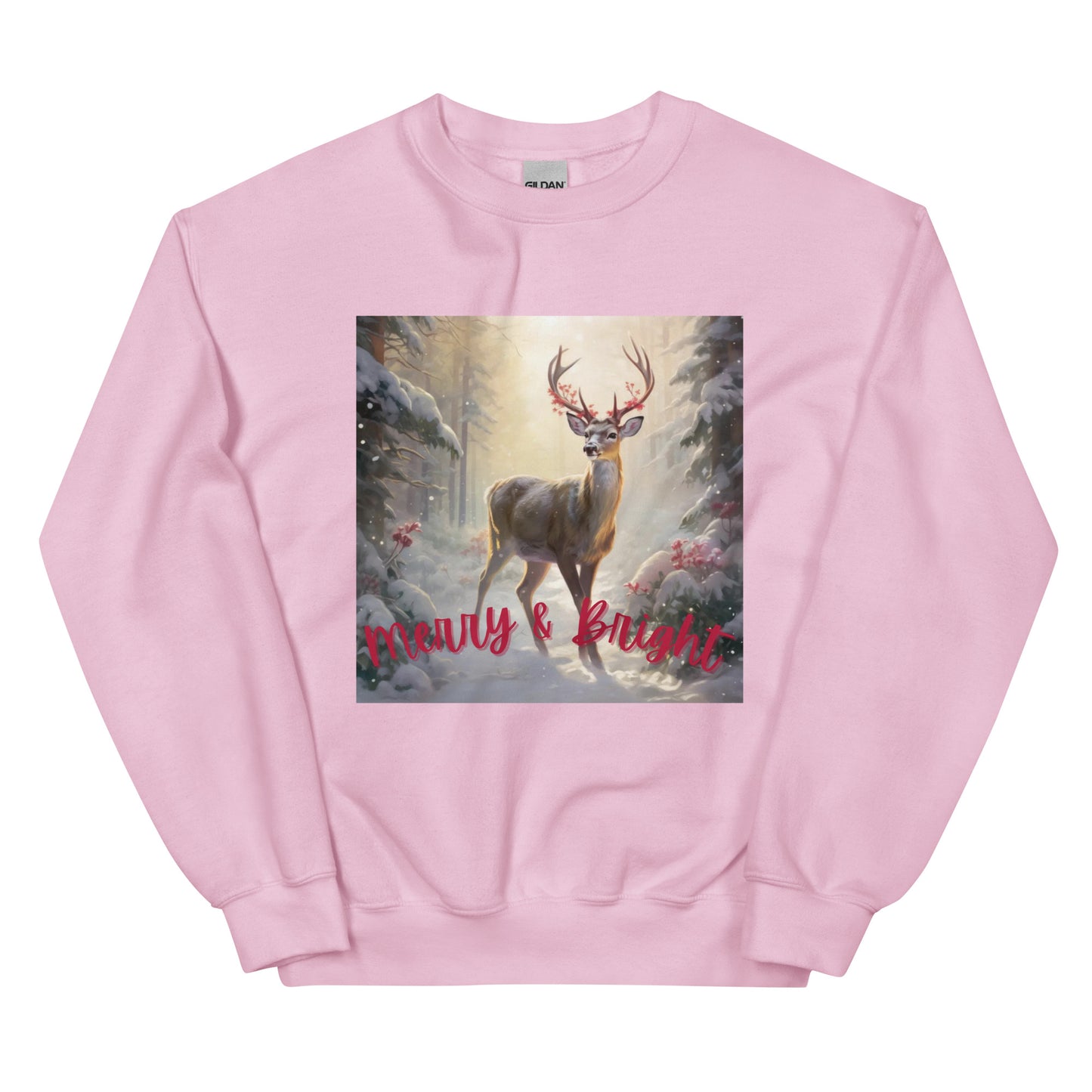 Reindeer Merry and Bright Christmas Sweatshirt