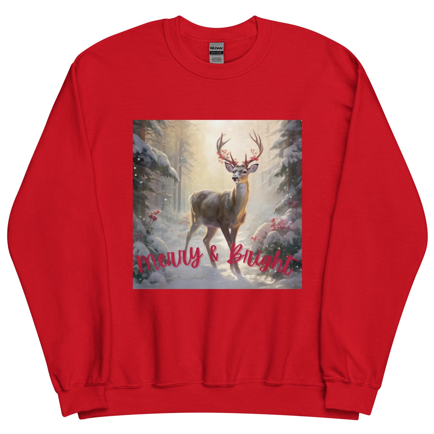 Merry and Bright Reindeer Sweatshirt