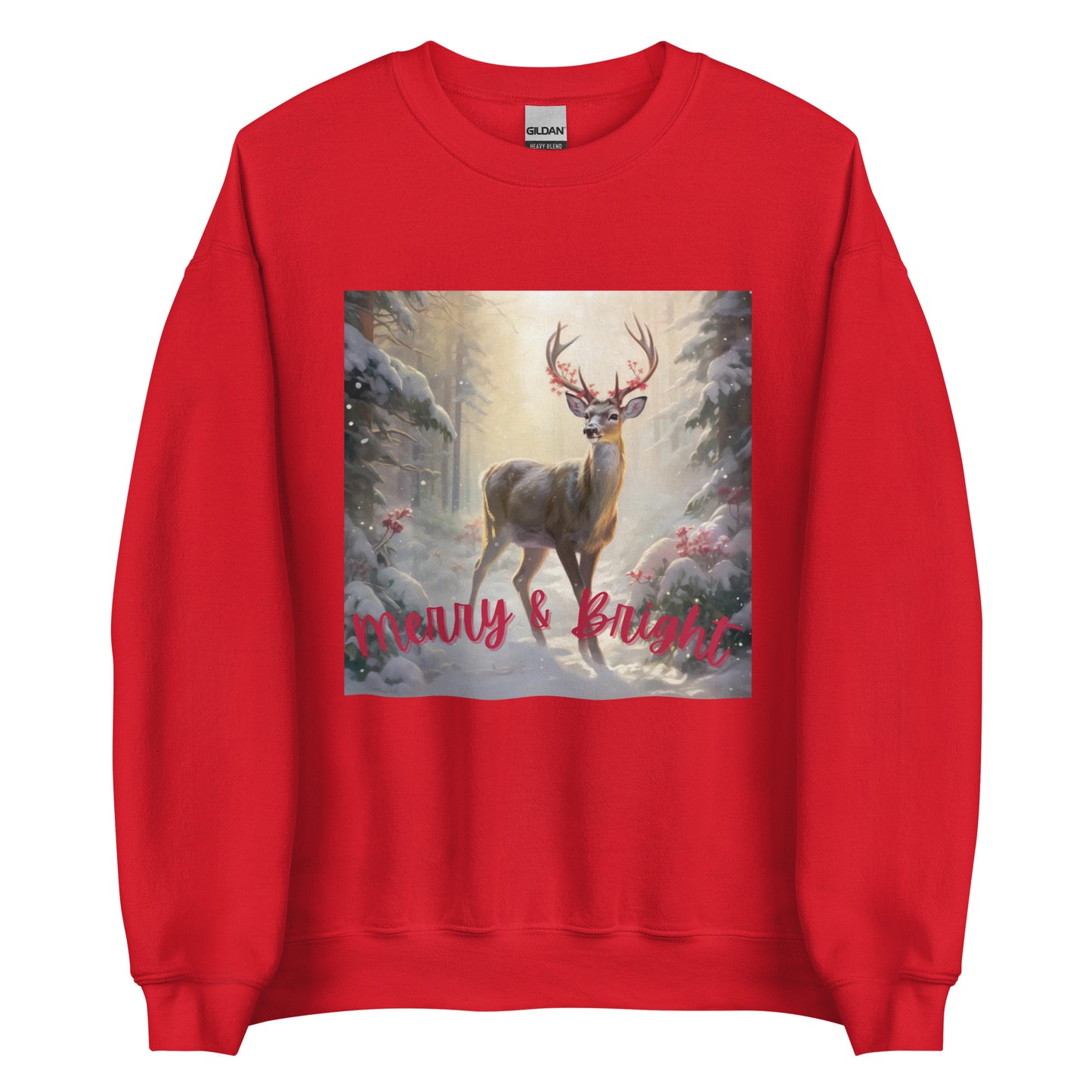 Merry and Bright Reindeer Sweatshirt