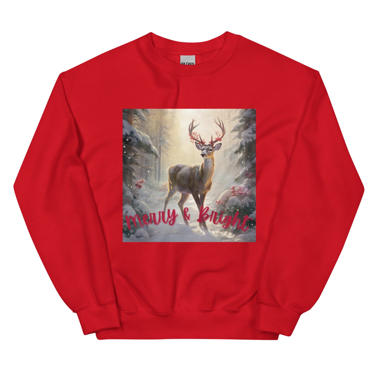 Reindeer Merry and Bright Christmas Sweatshirt